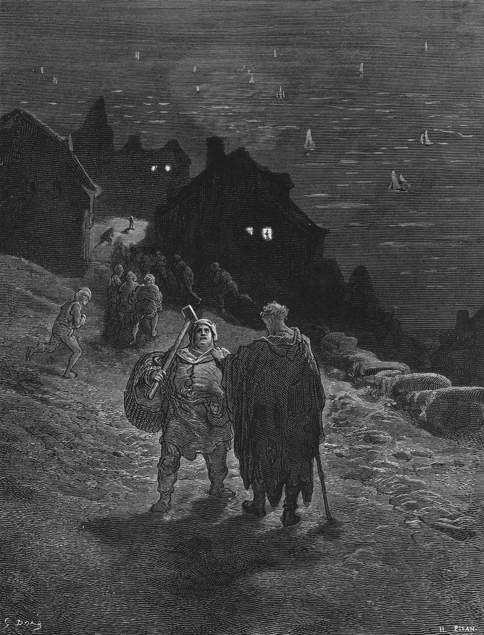 Der Seemann, verurteilt, unaufhörlich von Land zu Land zu reisen, ist auch verurteilt, seine Geschichte den Menschen zu erzählen, die er trifft, Szene aus 