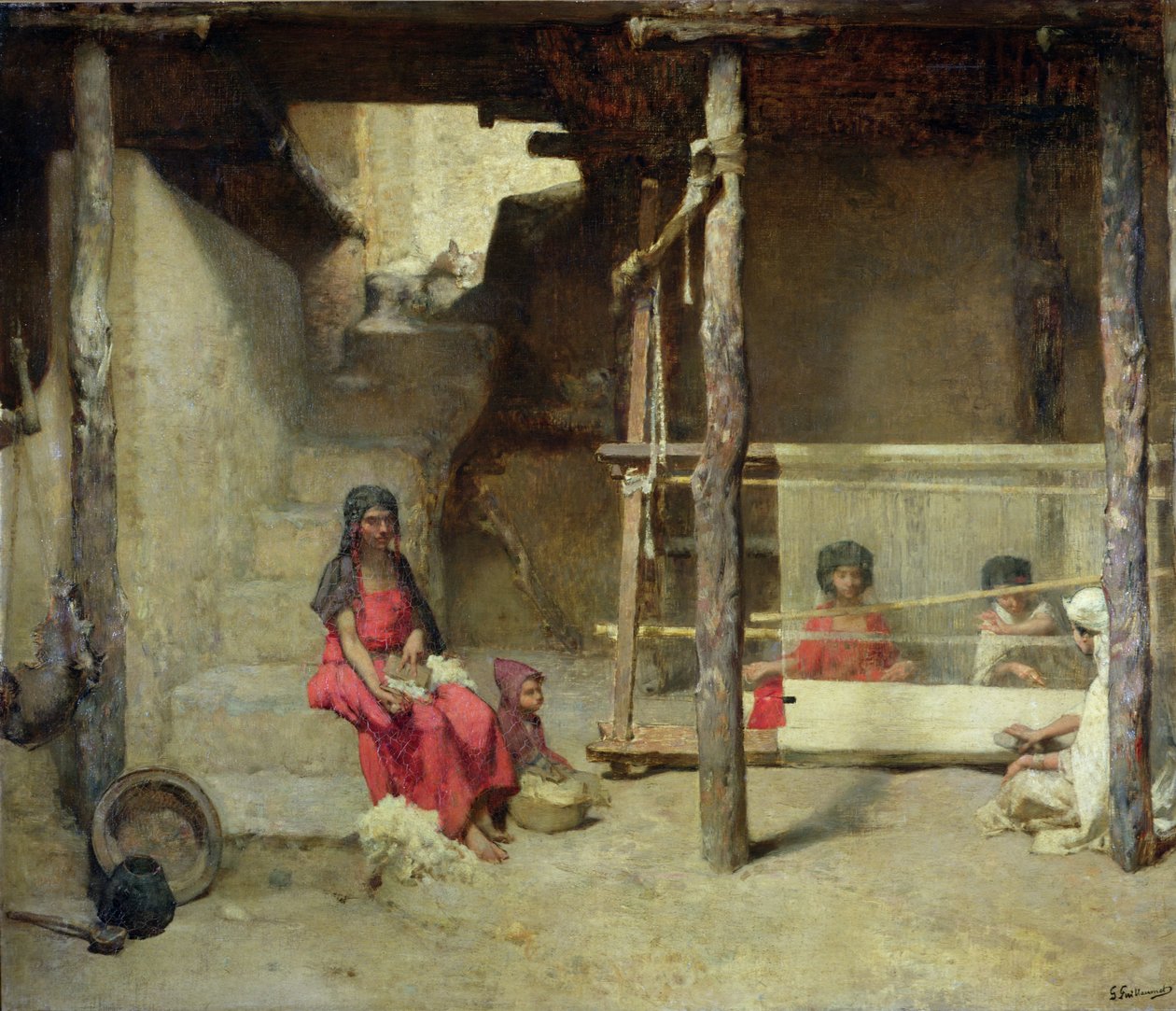 Weber in Bou-Saada von Gustave Guillaumet