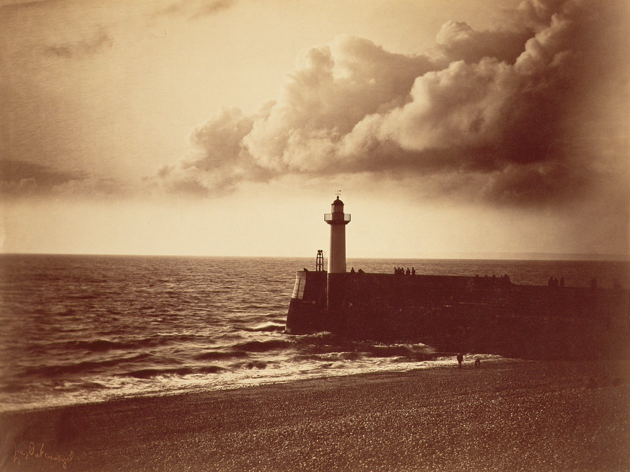 Wellenbrecher in Sete, ca. 1855 von Gustave Le Gray