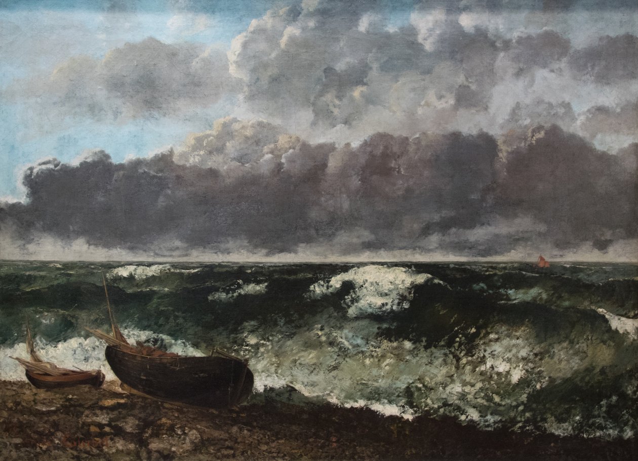 Das stürmische Meer von Gustave Courbet