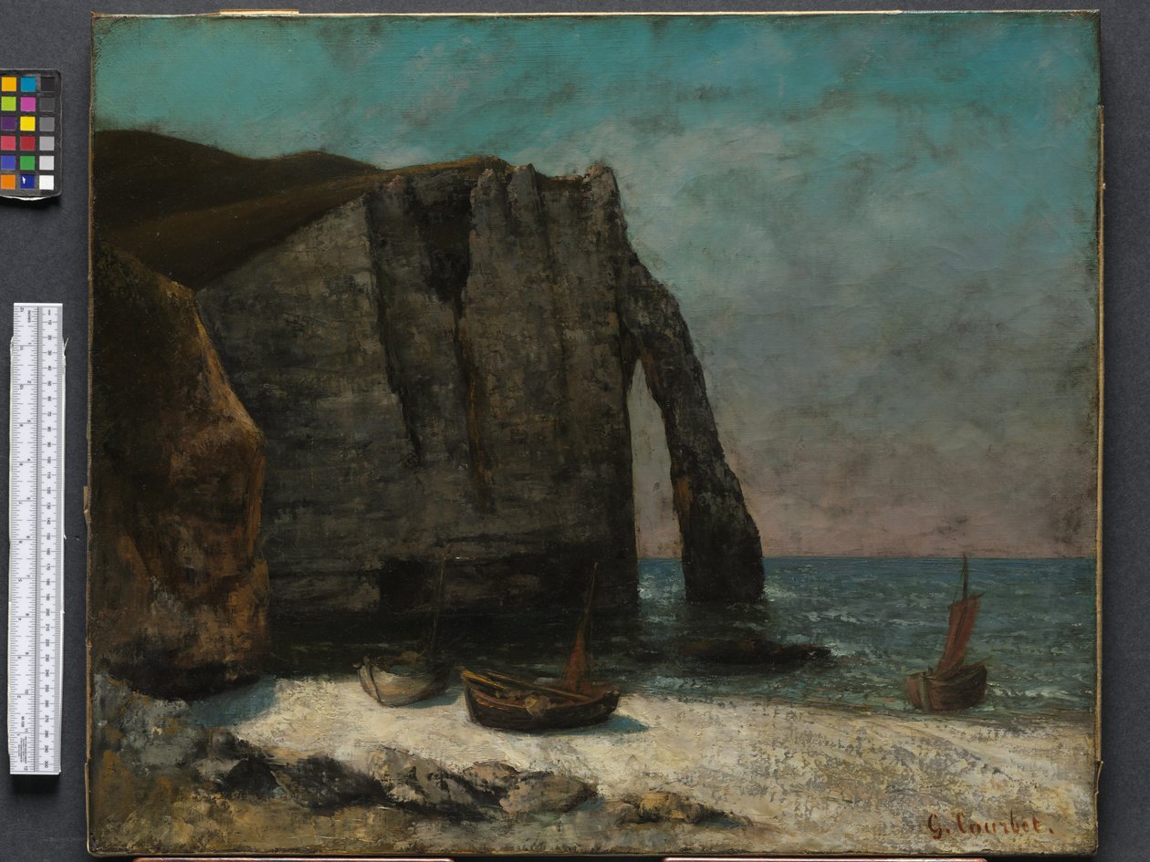 Die Klippe bei Étretat, nach 1872 von Gustave Courbet