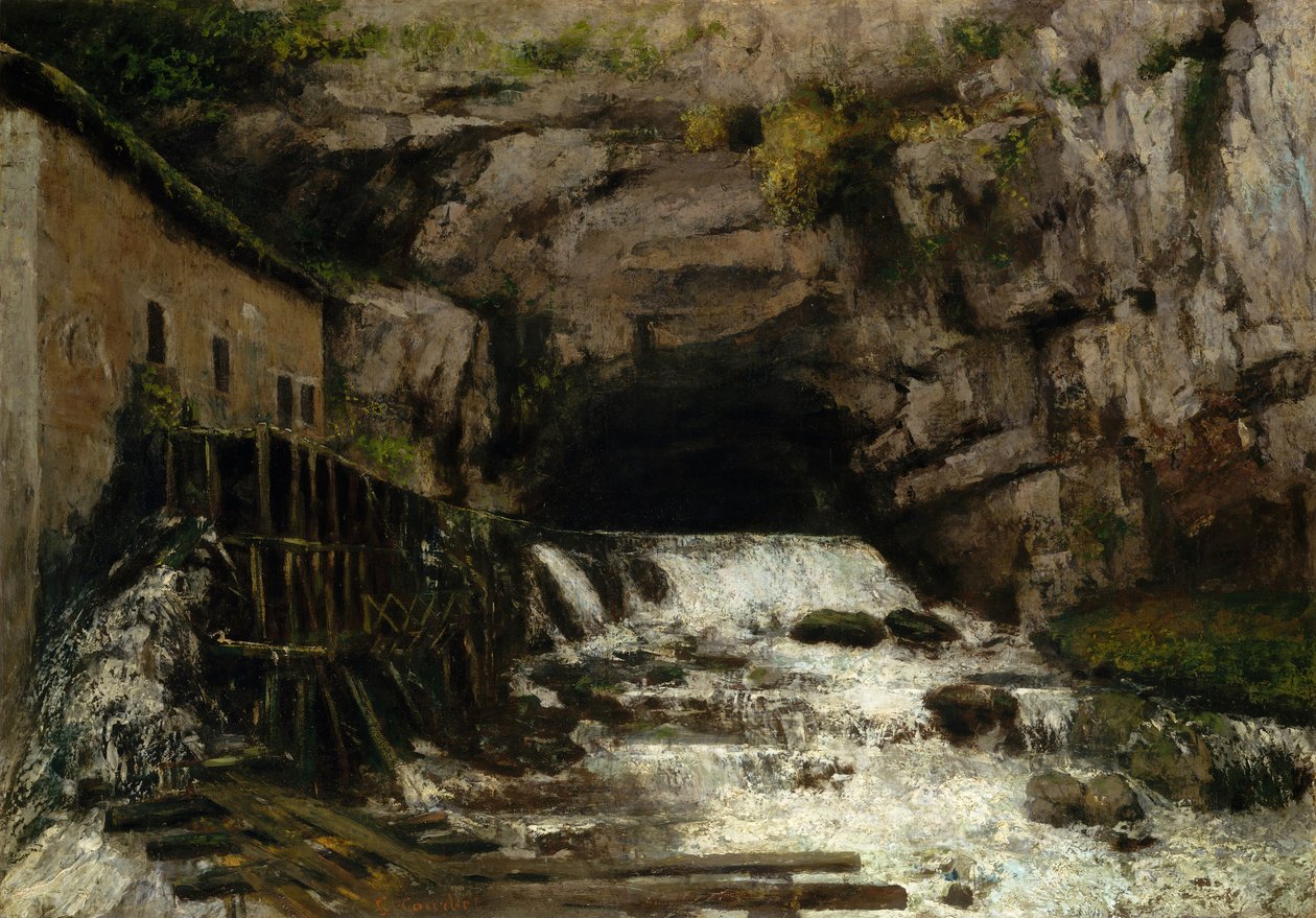 Die Quelle der Loue, 1864 von Gustave Courbet
