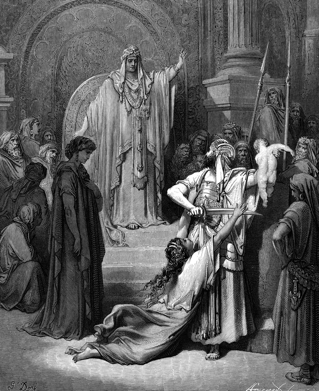 Urteil Salomos, 1866 von Gustave Dore