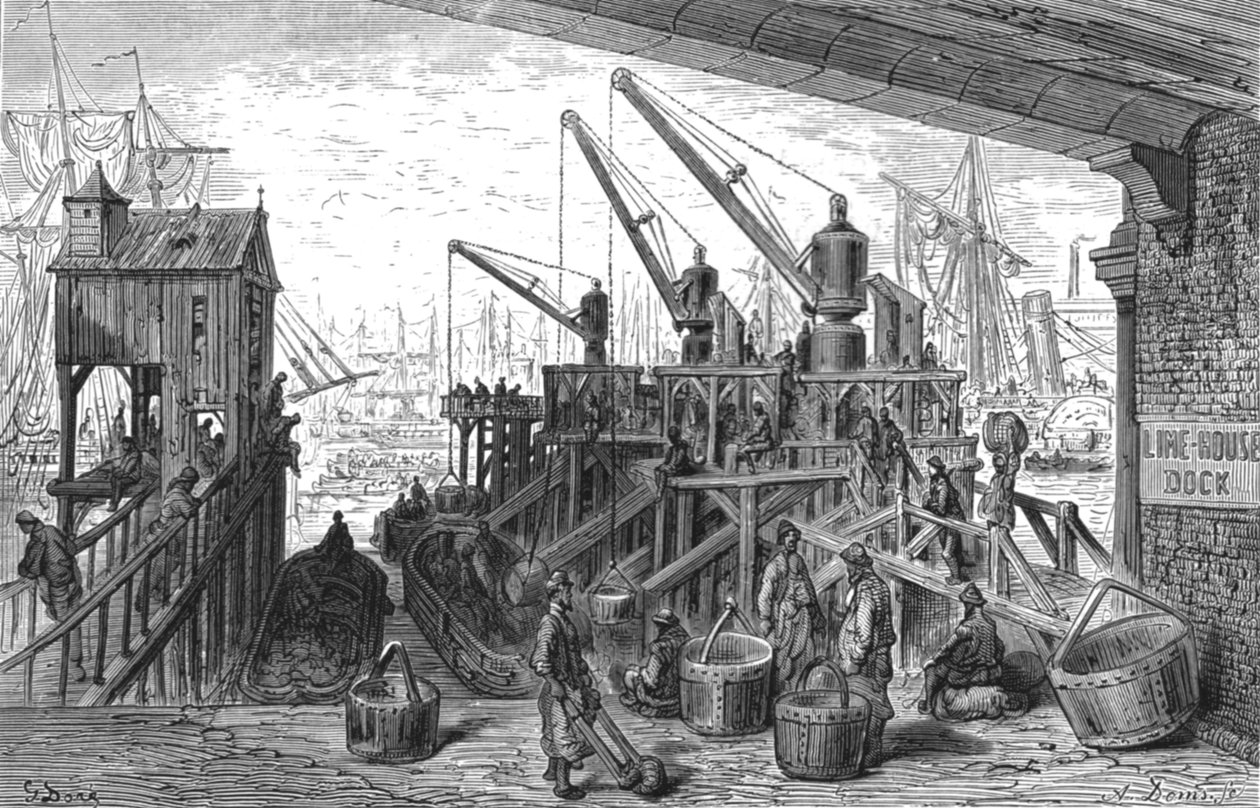 Limehouse Dock, 1872 von Gustave Dore