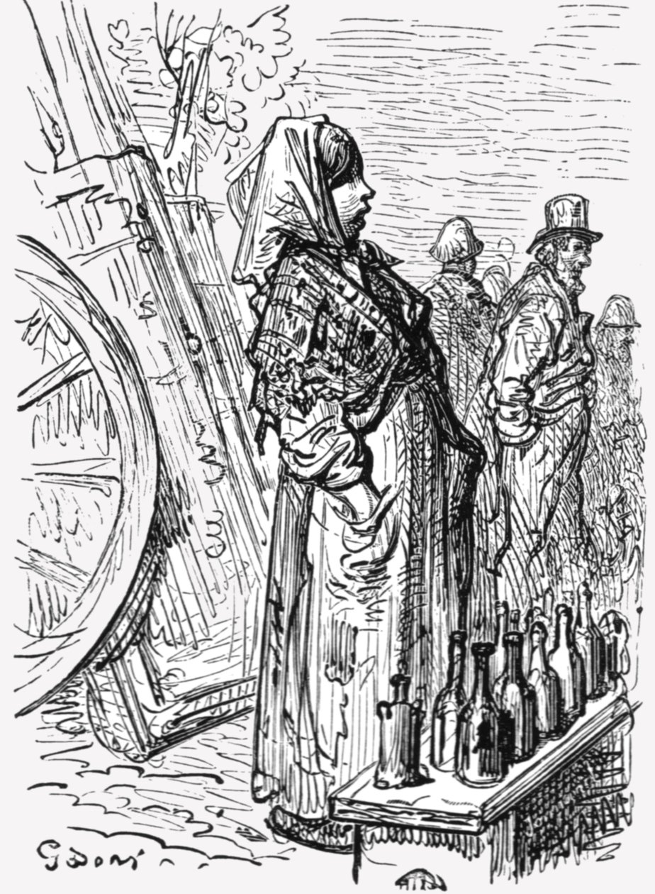 Erfrischungen unterwegs, 1872 von Gustave Dore