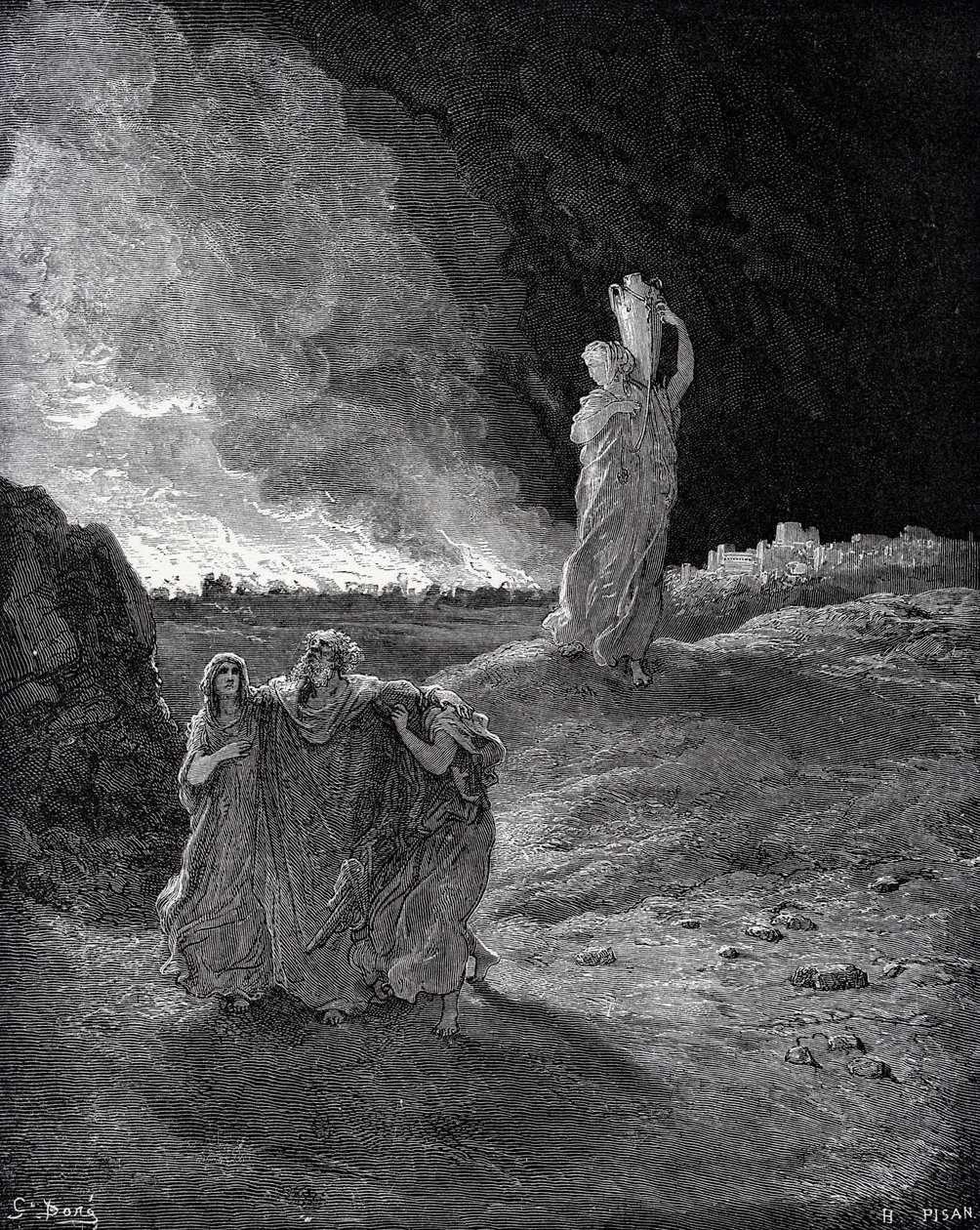 Die Zerstörung von Sodom von Gustave Dore