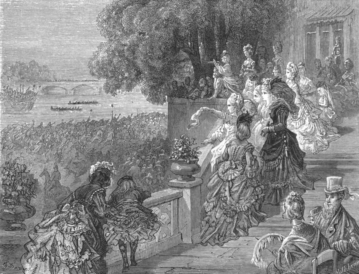 Die Limes - Mortlake, 1872 von Gustave Dore