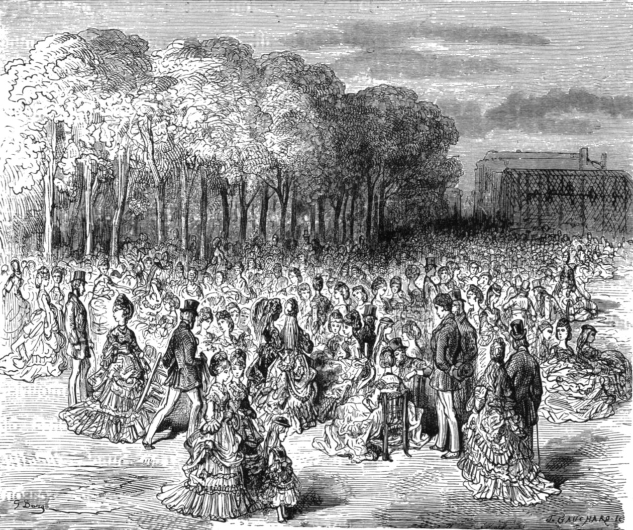 Zoologische Gärten - Sonntagspromenade, 1872 von Gustave Dore