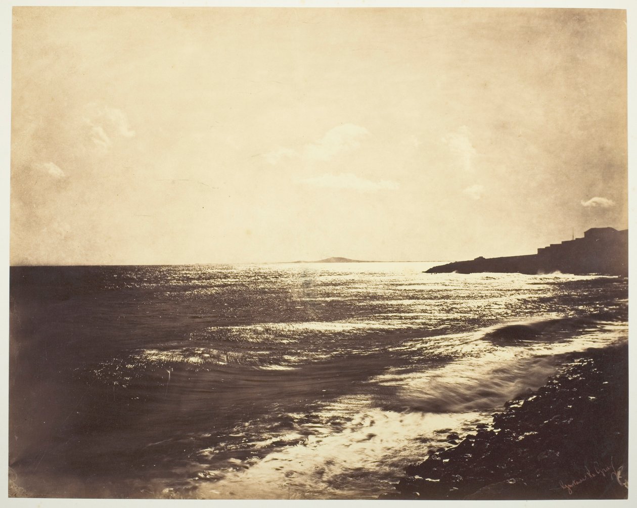 Mittelmeer mit dem Berg Agde von Gustave Le Gray