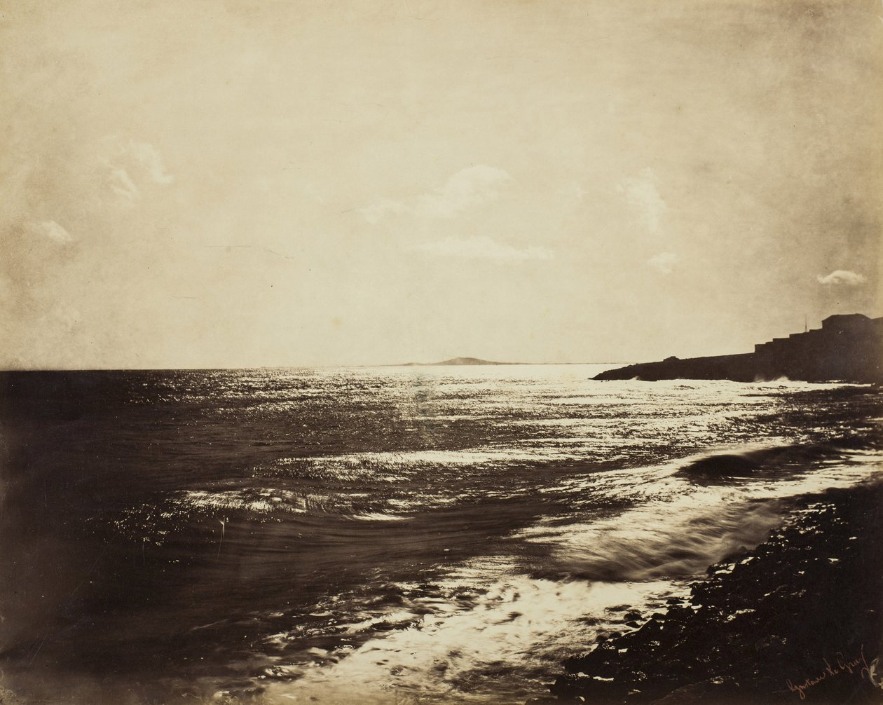 Mittelmeer mit dem Berg Agde, 1857 von Gustave Le Gray