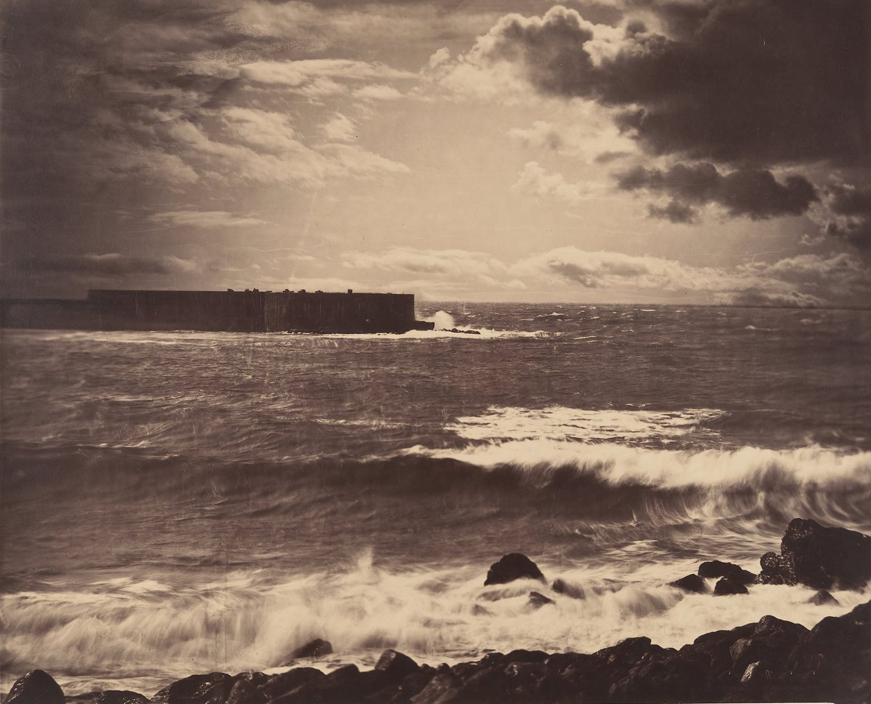 Die große Welle, Sète, 1857 von Gustave Le Gray