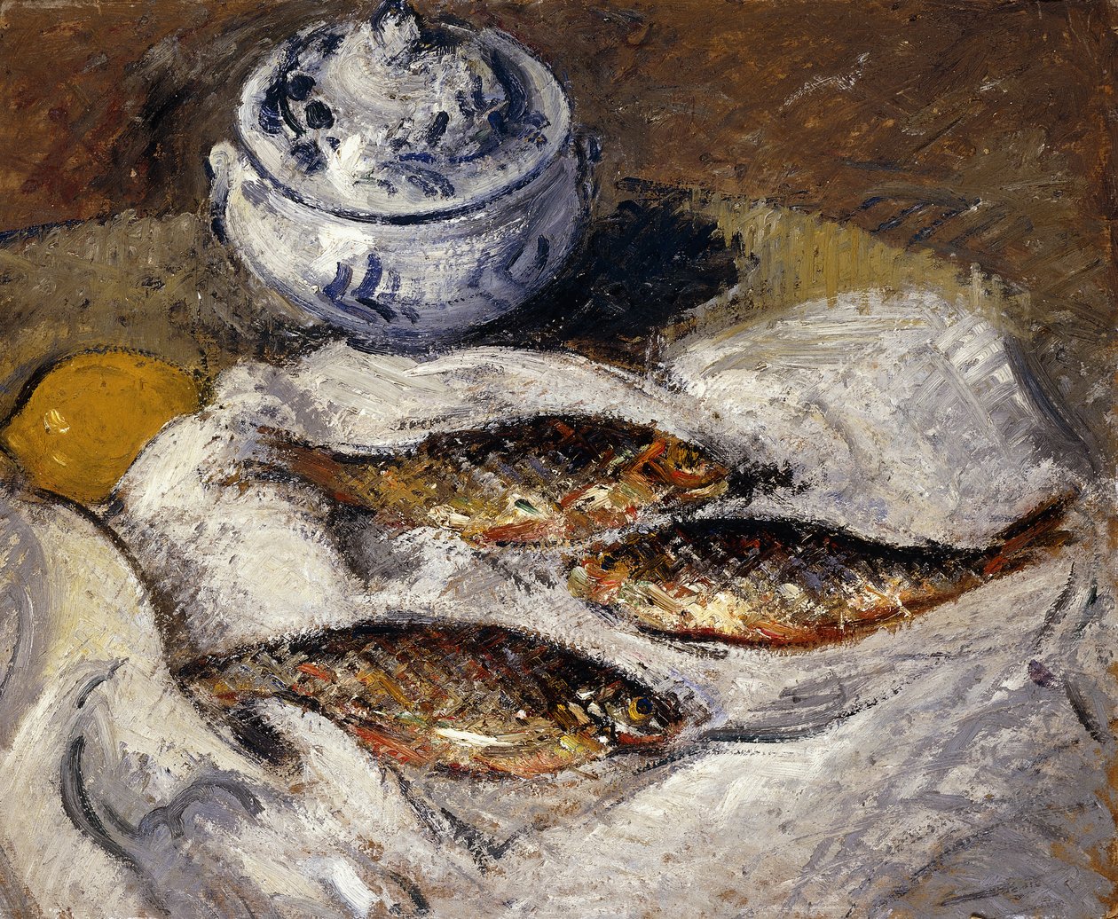Heringe und Terrine, ca. 1925 von Gustave Loiseau