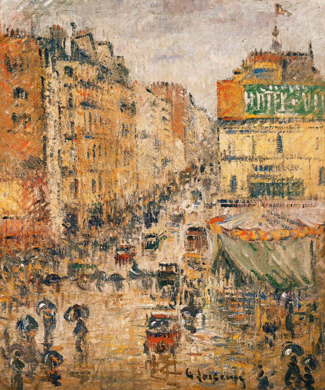 Rue de Clignancourt, Paris, ca. 1924 von Gustave Loiseau