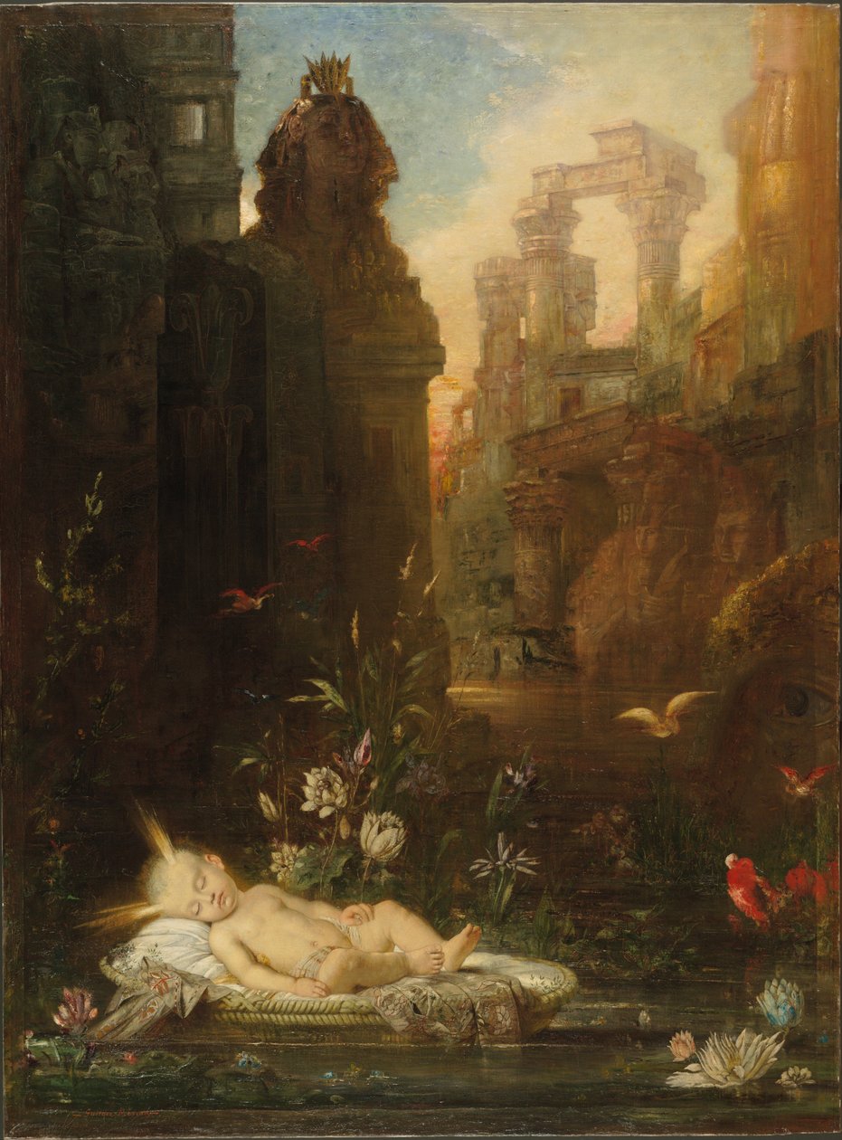Der kleine Moses von Gustave Moreau