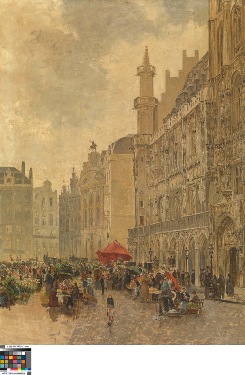 Der Große Platz in Brüssel von Gustave Walckiers