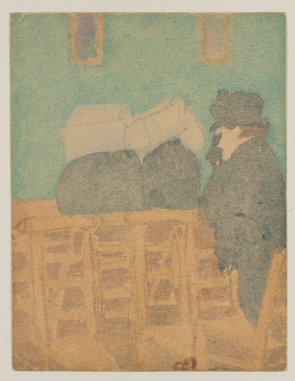 Figuren in der Kirche von Gwen John