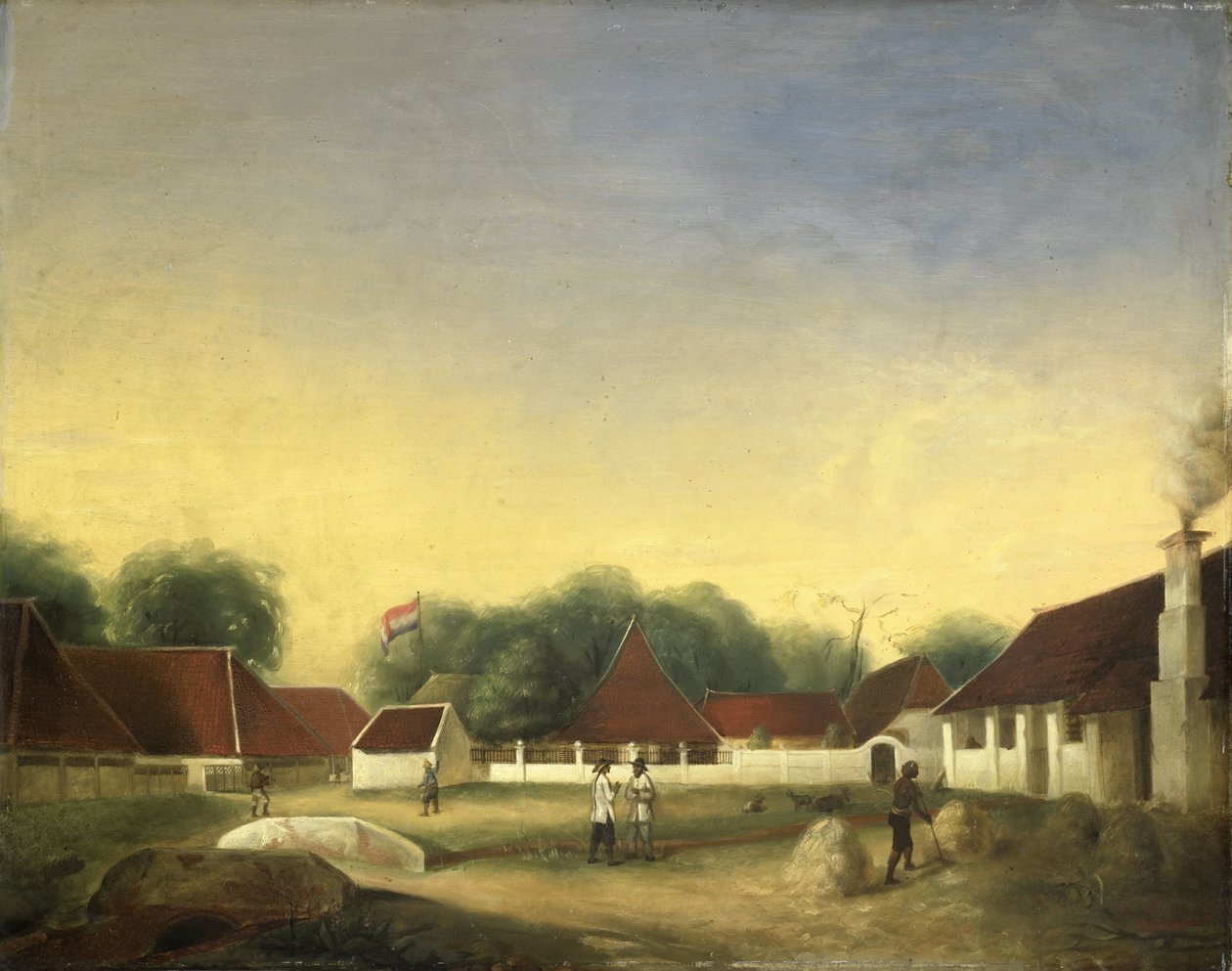 Eine Zuckerfabrik (?) auf Java von H.Th. Hesselaar