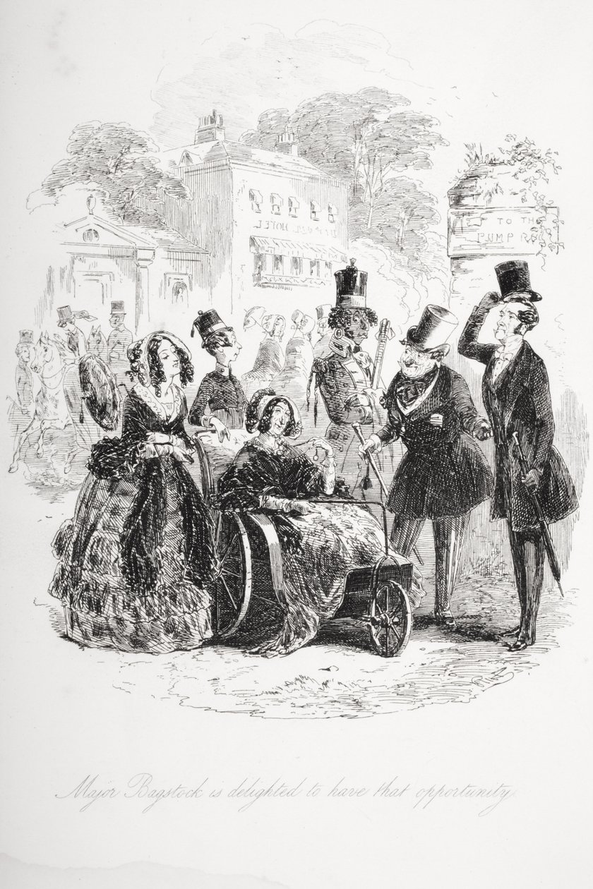 Major Bagstock freut sich über diese Gelegenheit, Illustration aus 
