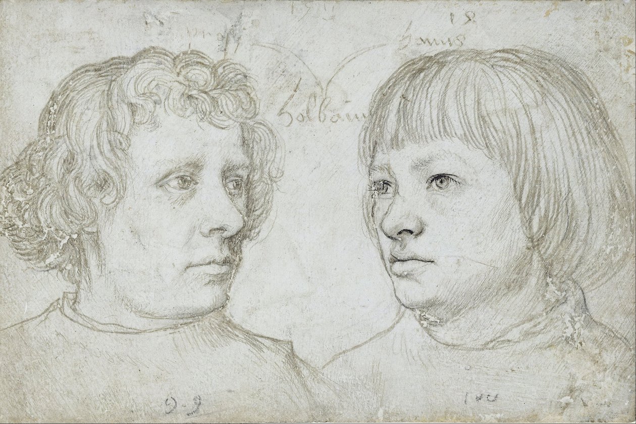 Ambrosius und Hans, die Söhne des Künstlers von Hans Holbein the Elder