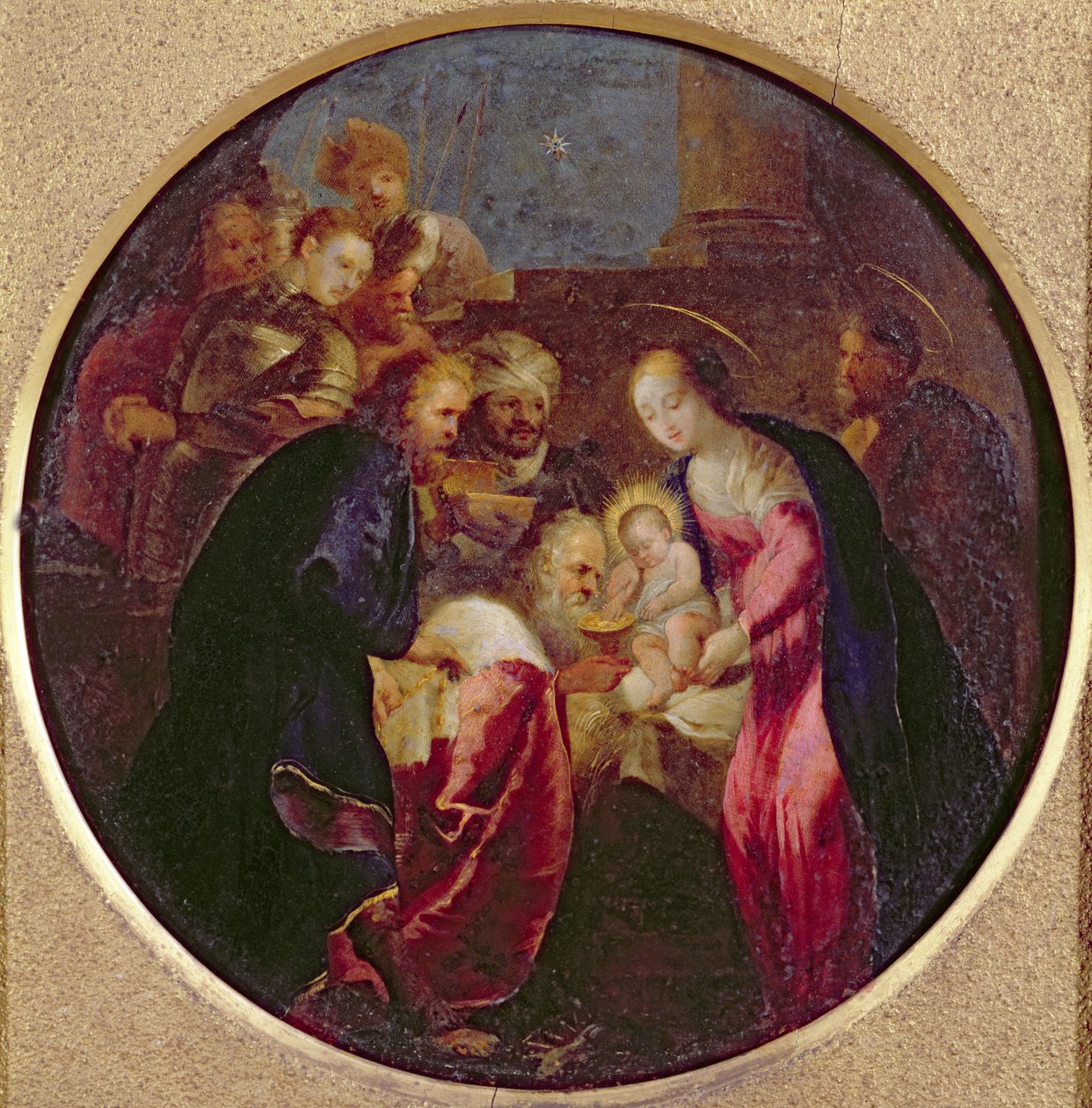 Anbetung der Heiligen Drei Könige, 1600-25 von Hans I or Johann Rottenhammer