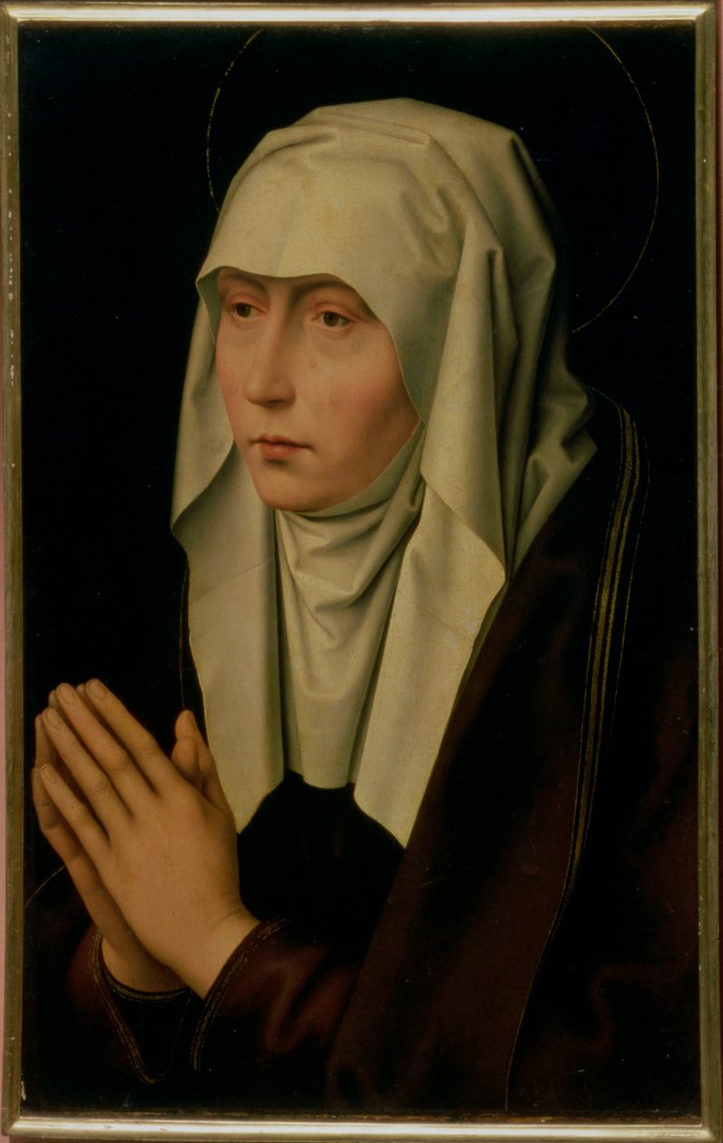 Die trauernde Jungfrau (Tafel) von Hans Memling