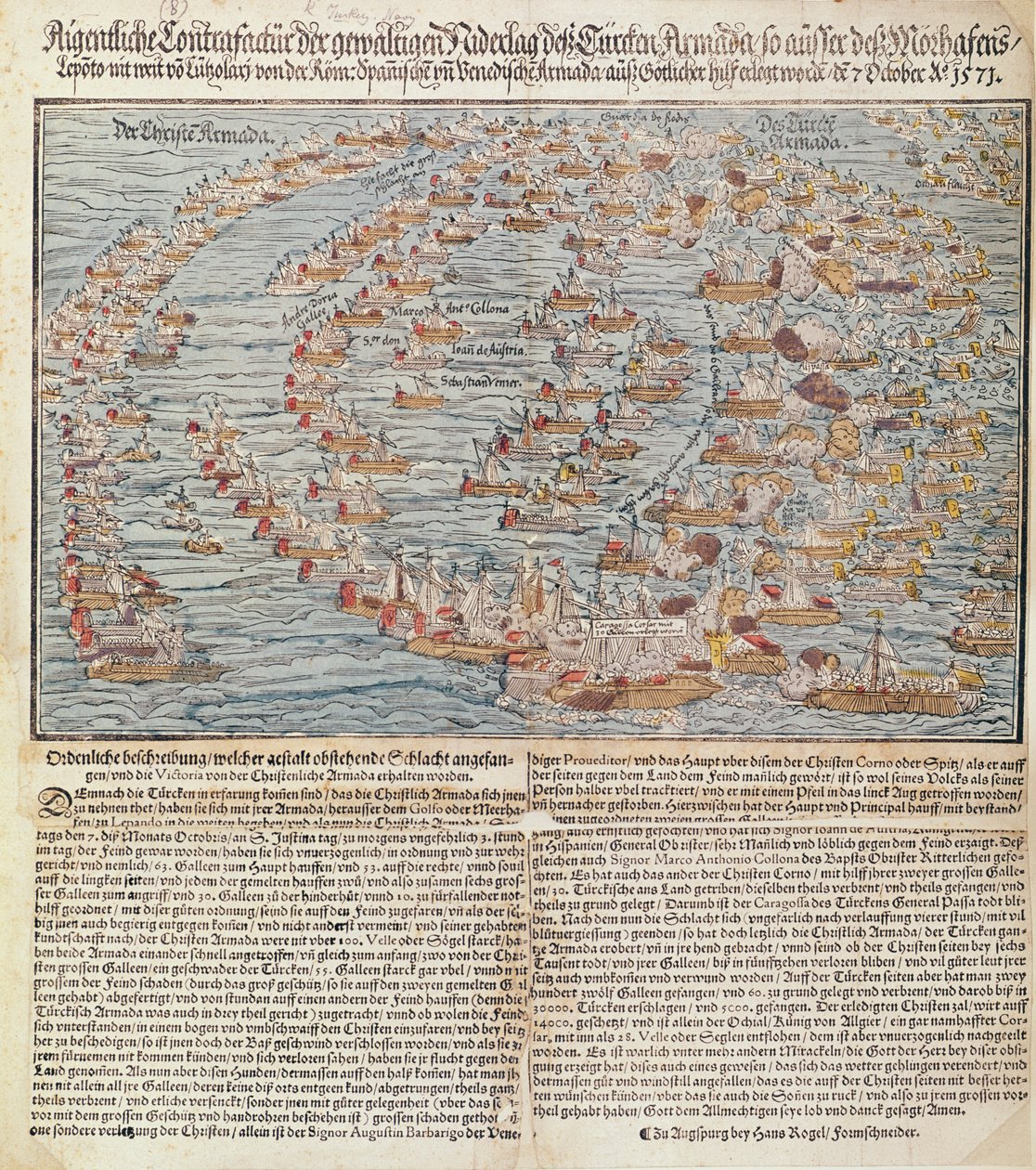 Die Schlacht von Lepanto von Hans Rogel