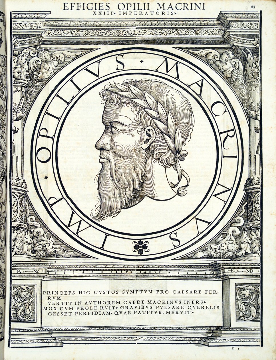 Opilius Macrinus, Illustration aus 