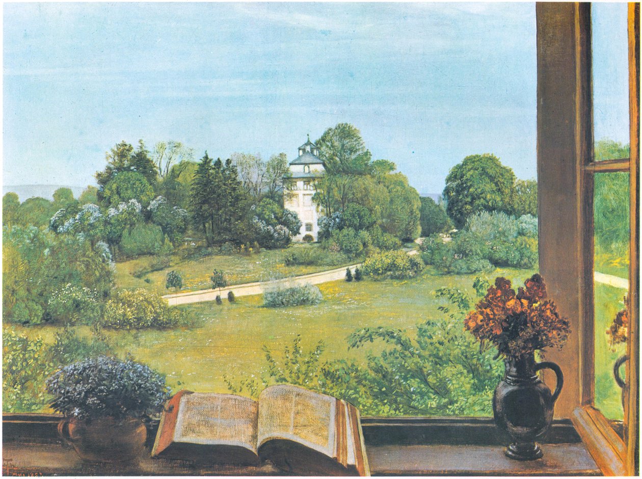 Die Öd, Blick auf den Holzhausenpark in Frankfurt am Main von Hans Thoma