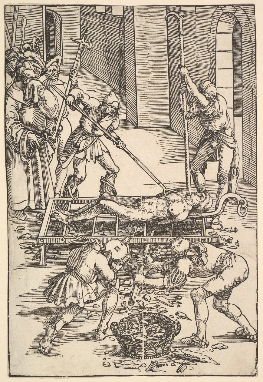 Martyrium des heiligen Laurentius, ca. 1505 von Hans Baldung