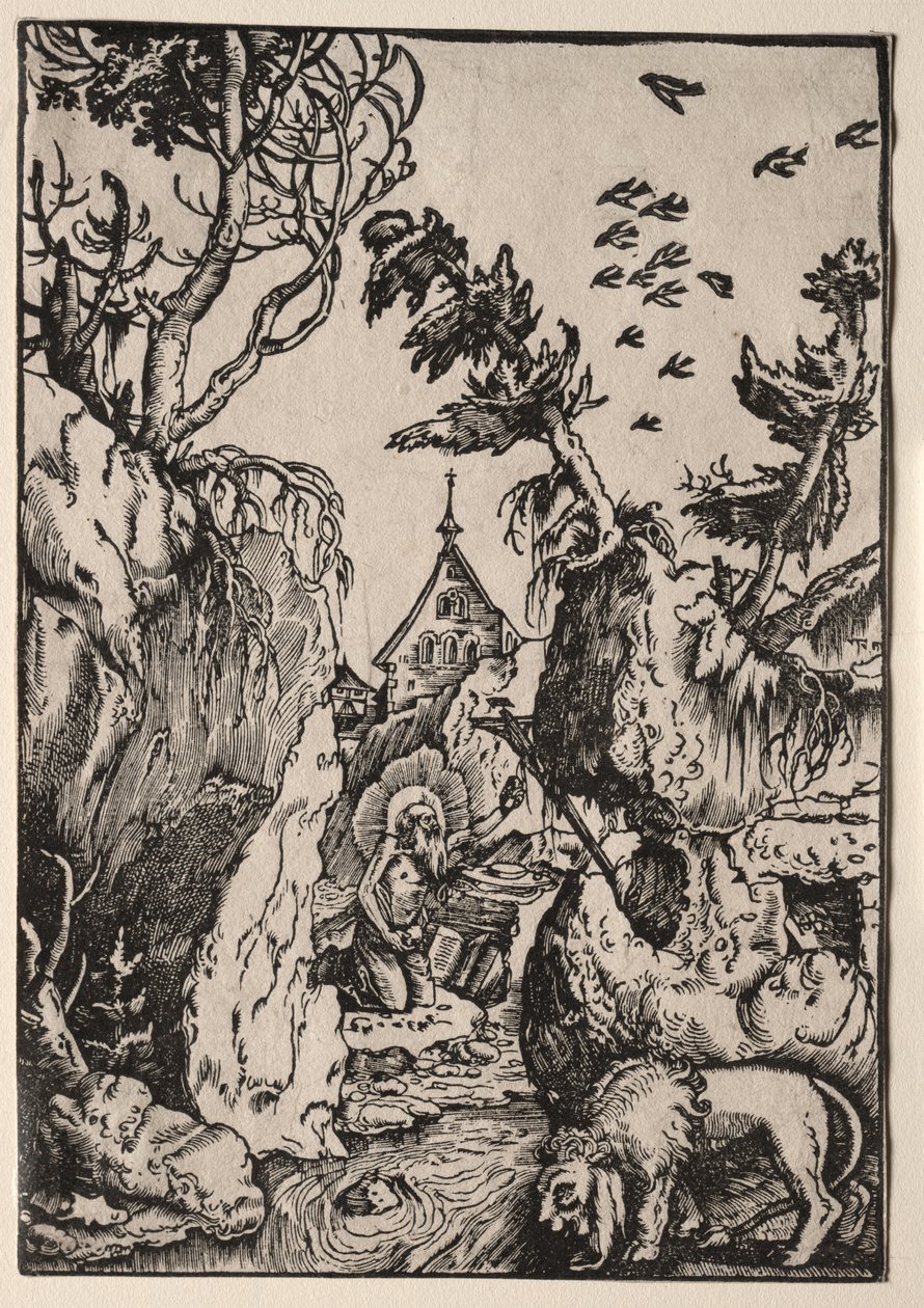 Der heilige Hieronymus in der Wildnis von Hans Baldung