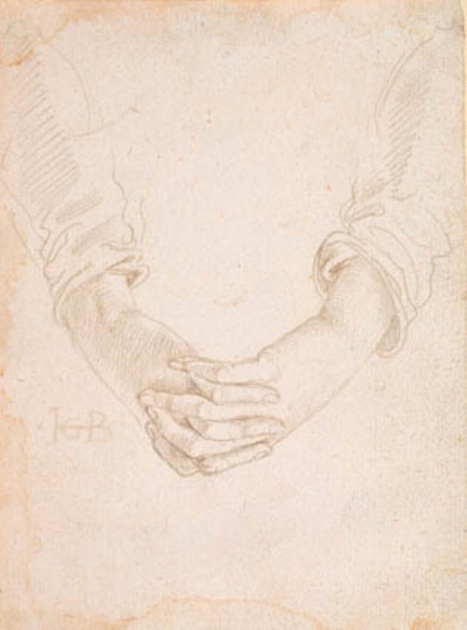 Studie von gefalteten Händen einer Frau von Hans Baldung Grien