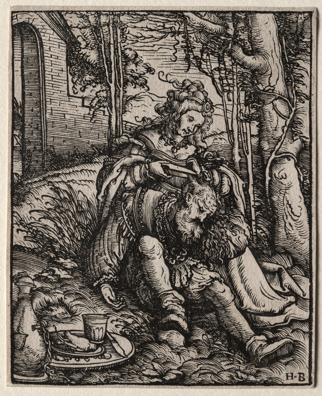 Samson und Delilah, 1519 von Hans Burgkmair