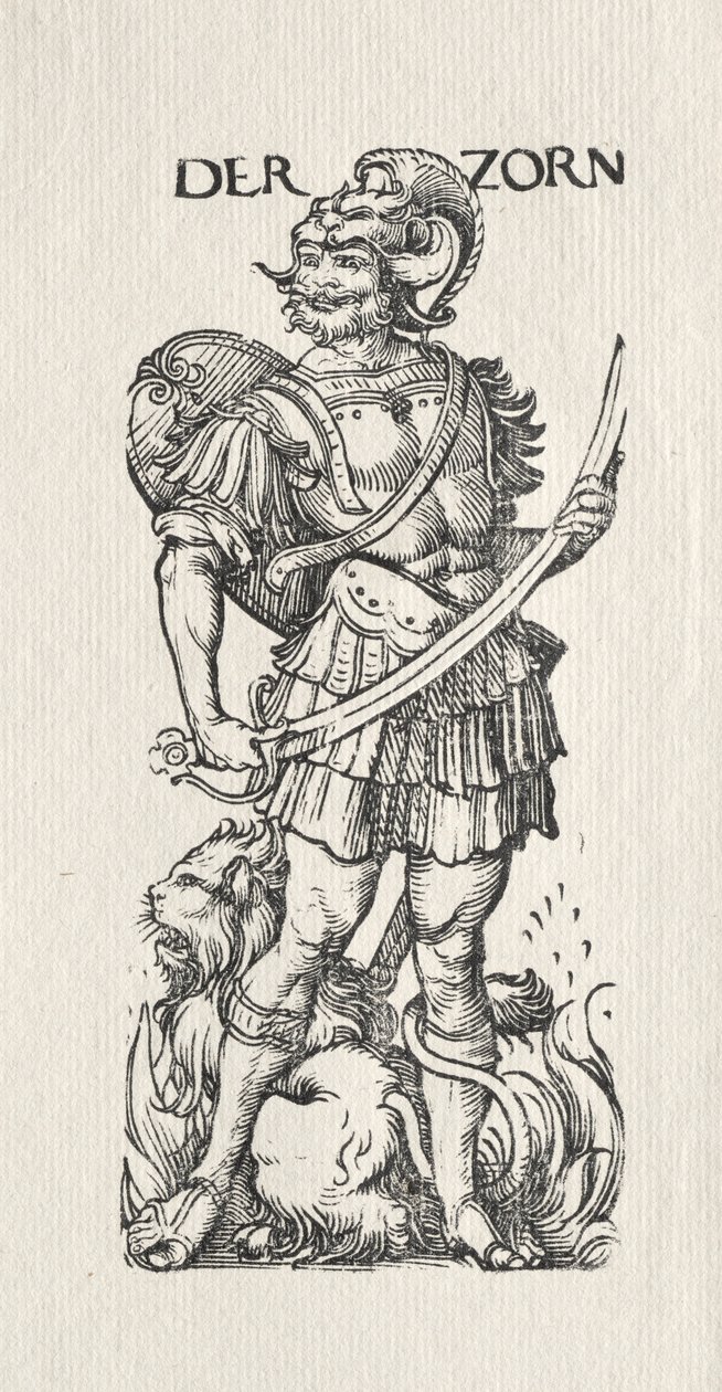 Die sieben Laster: Zorn von Hans Burgkmair