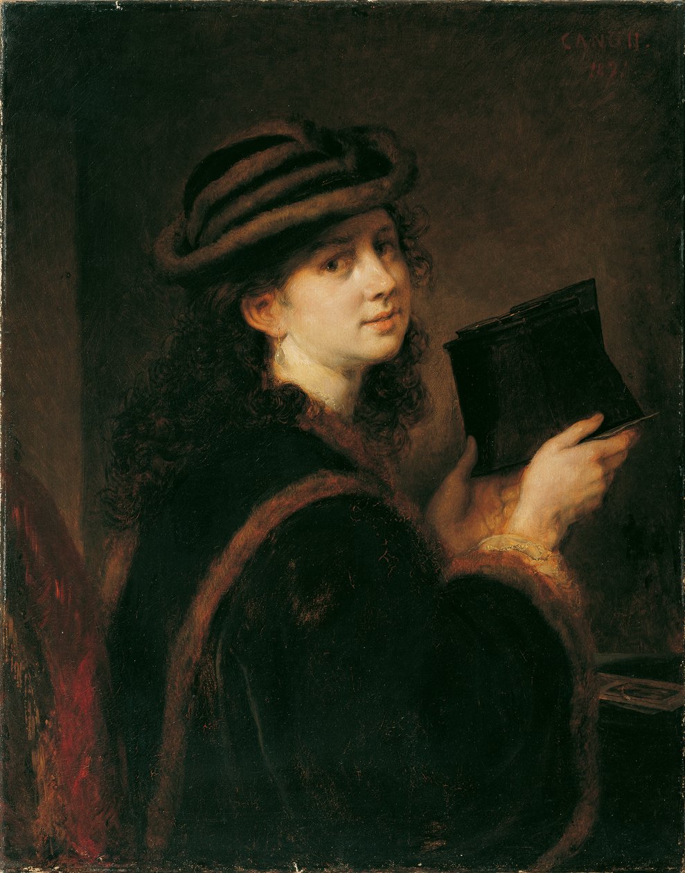 Mädchen mit Stereoskop von Hans Canon
