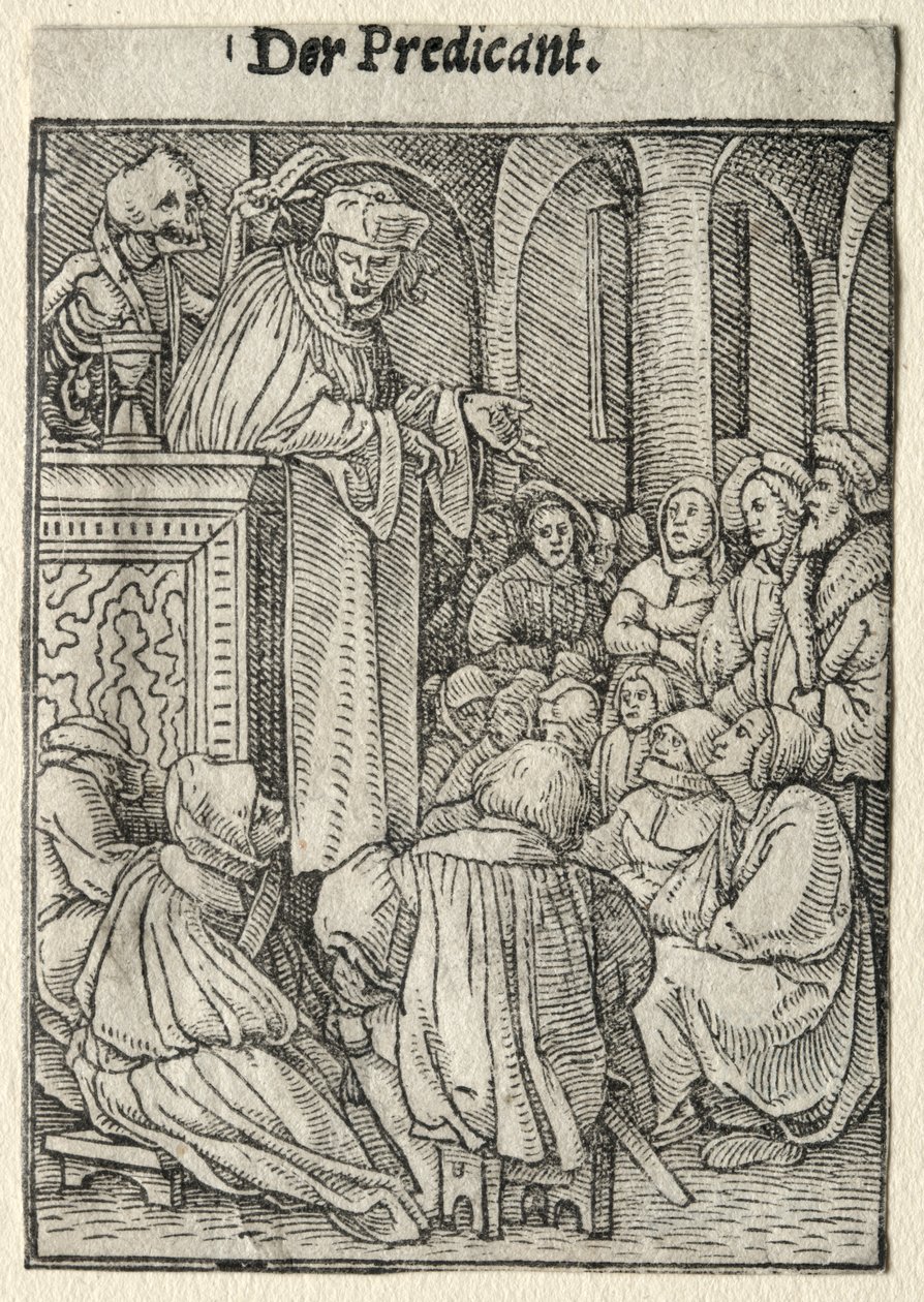 Totentanz: Der Prediger von Hans Holbein