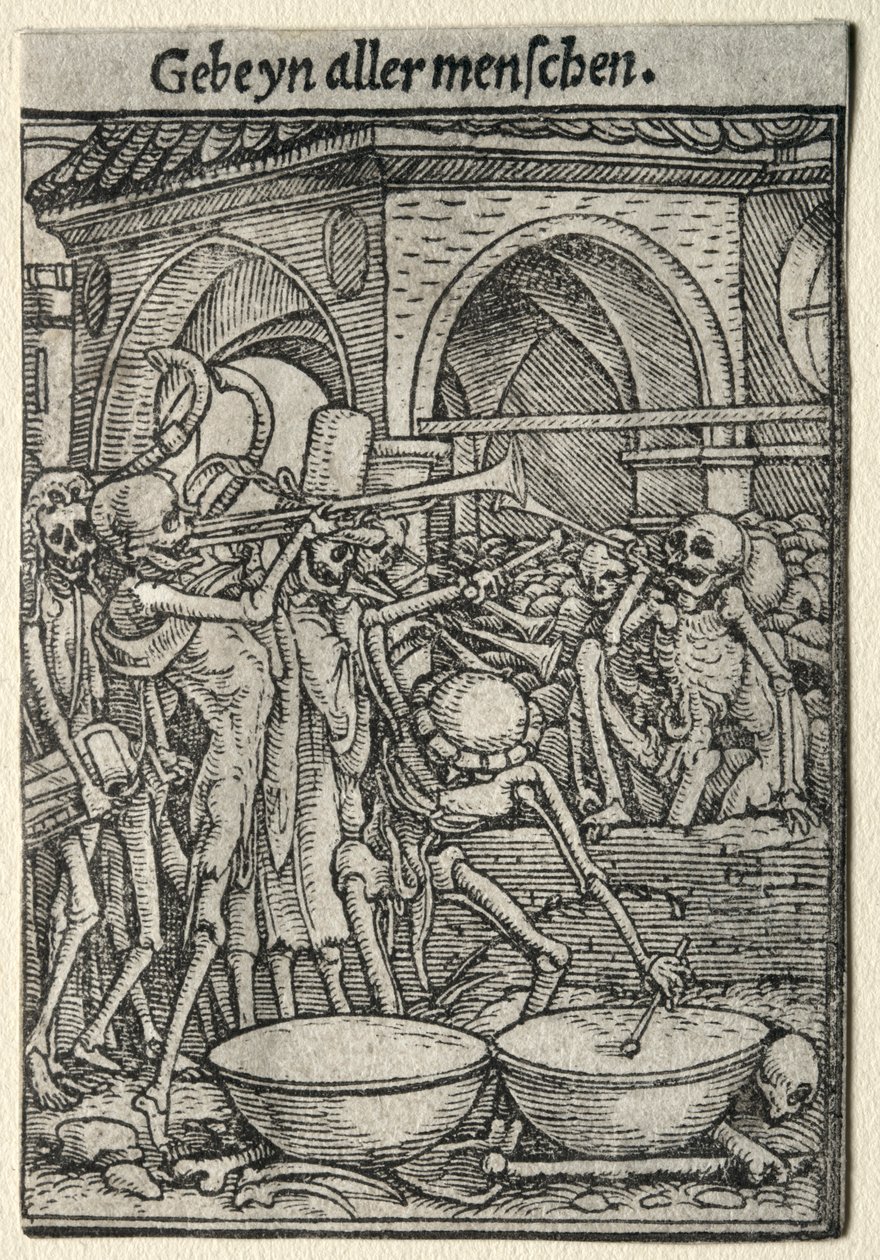 Totentanz: Die Trompeter des Todes von Hans Holbein