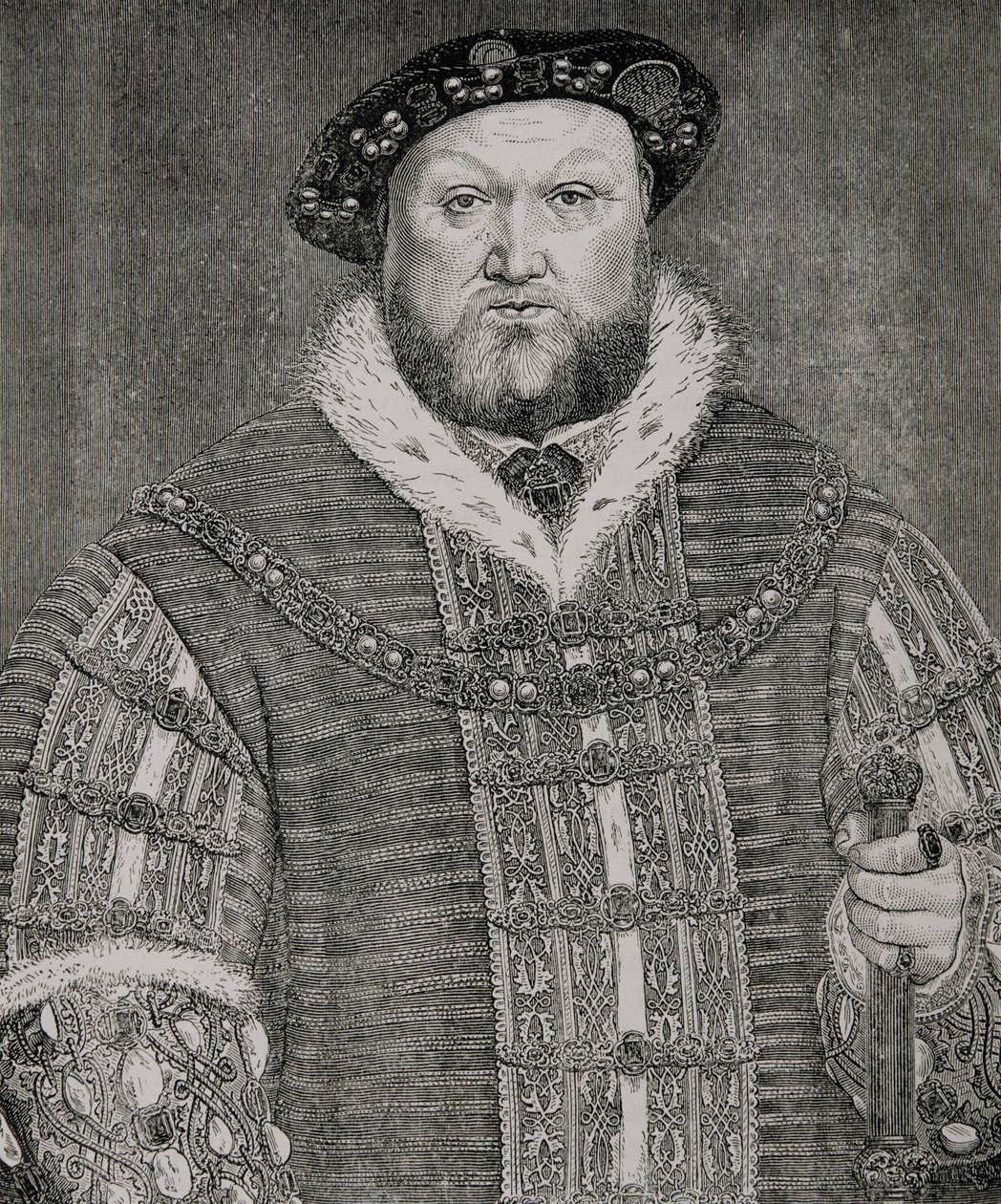 Heinrich VIII (1491-1547) von Hans Holbein der Jüngere