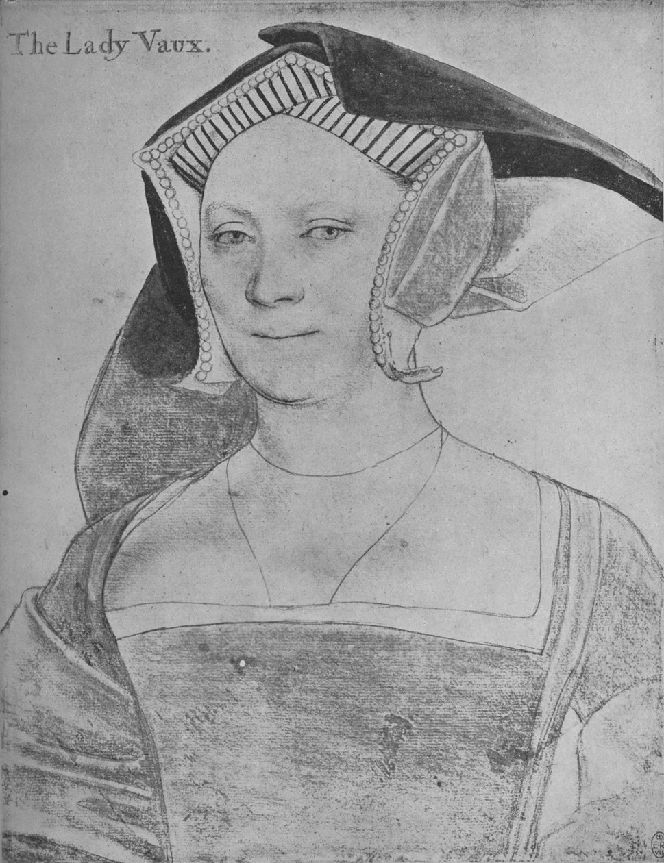 Elizabeth, Lady Vaux, ca. 1536 1945 von Hans Holbein der Jüngere