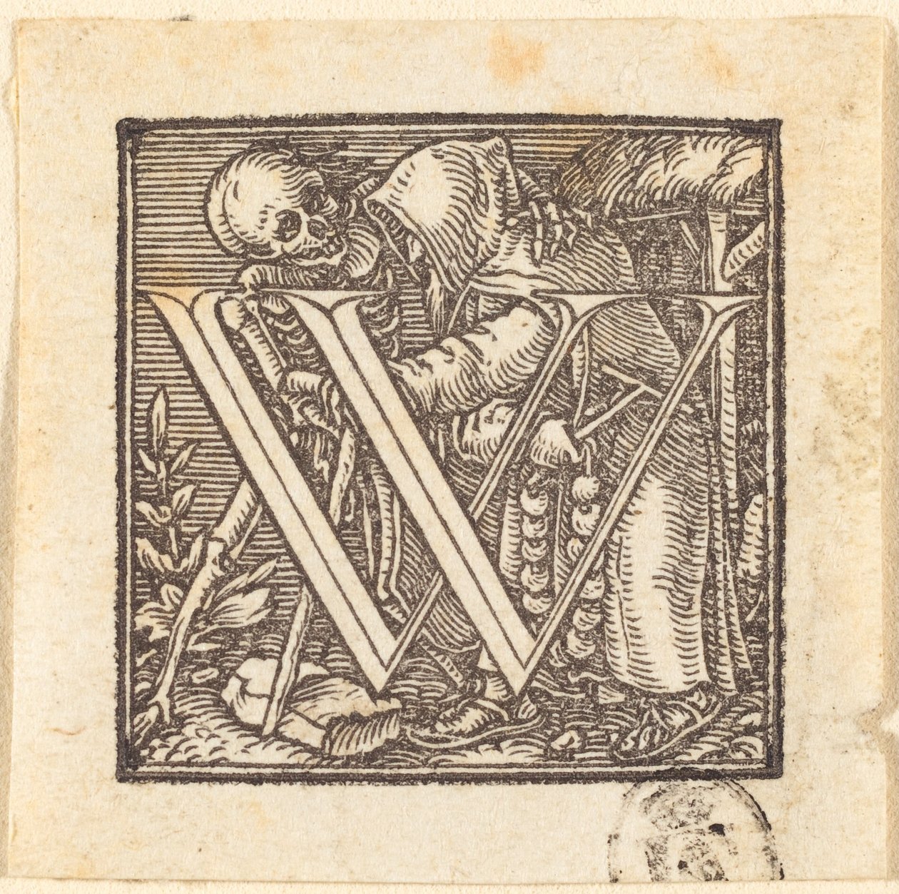 Buchstabe W von Hans Holbein der Jüngere