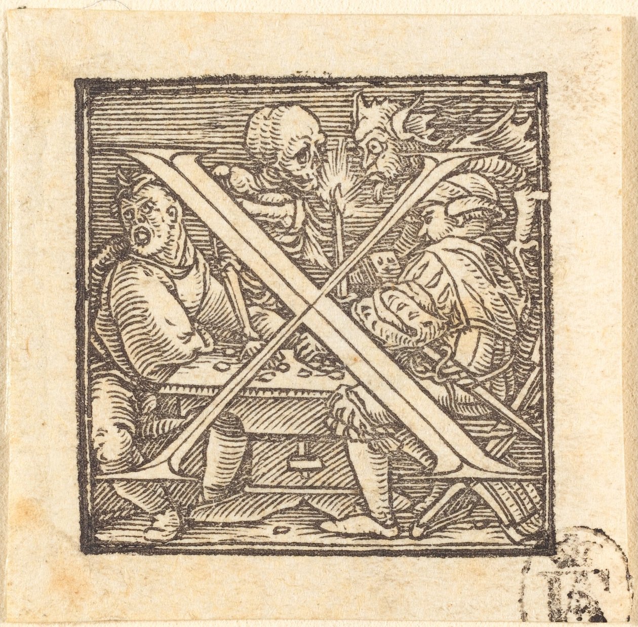 Buchstabe X von Hans Holbein der Jüngere