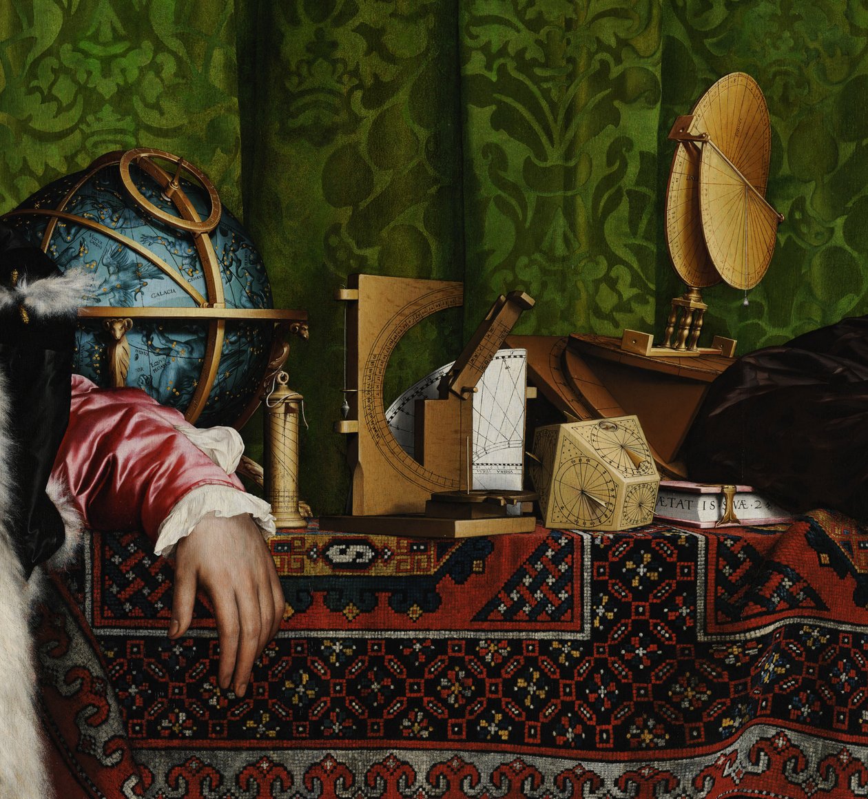 Die Botschafter (Detail), 1533 von Hans Holbein der Jüngere