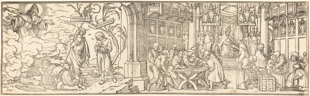 Verkehr mit Ablässen von Hans Holbein der Jüngere