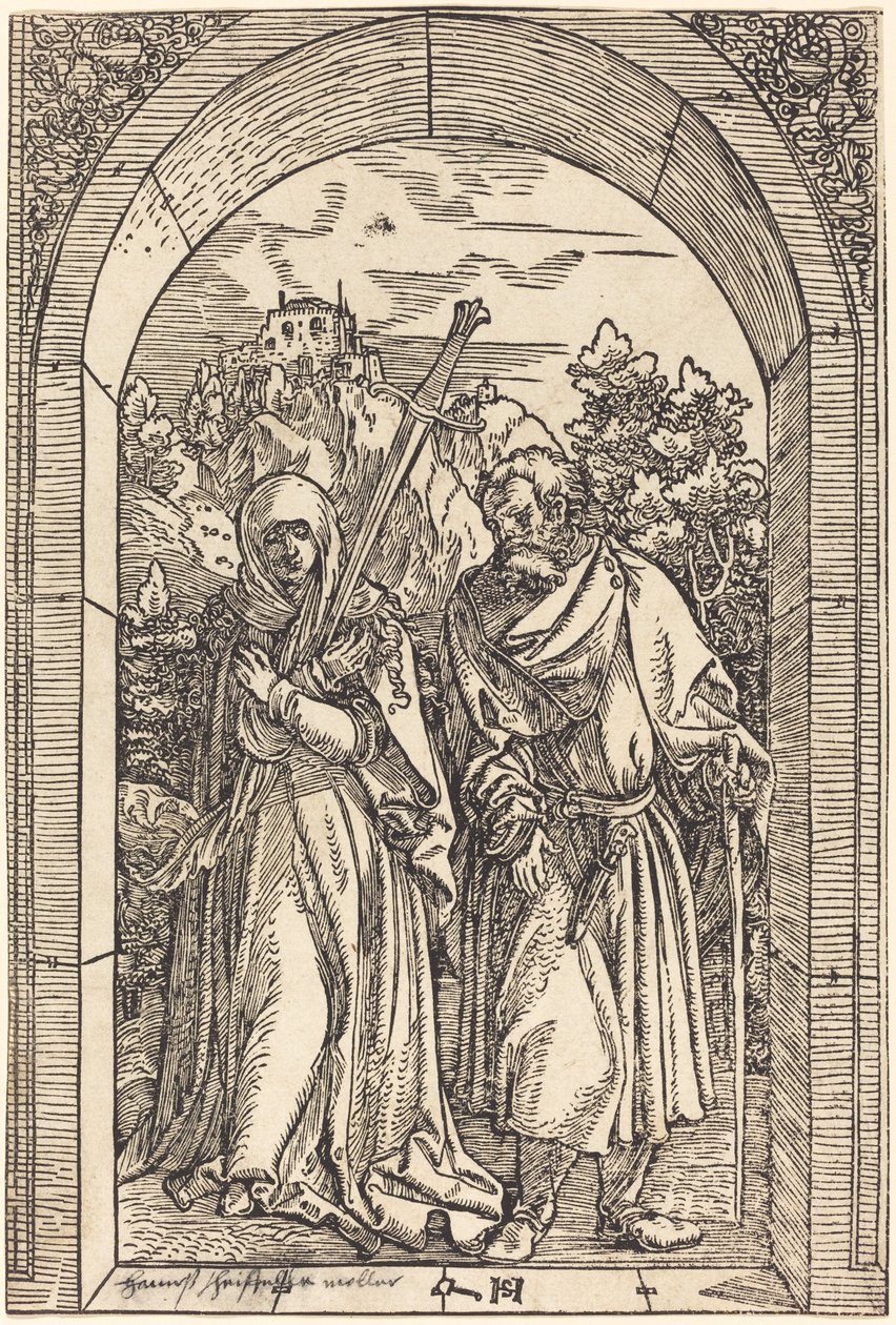 Mater Dolorosa und der Heilige Josef von Hans Leonard Schaufelein