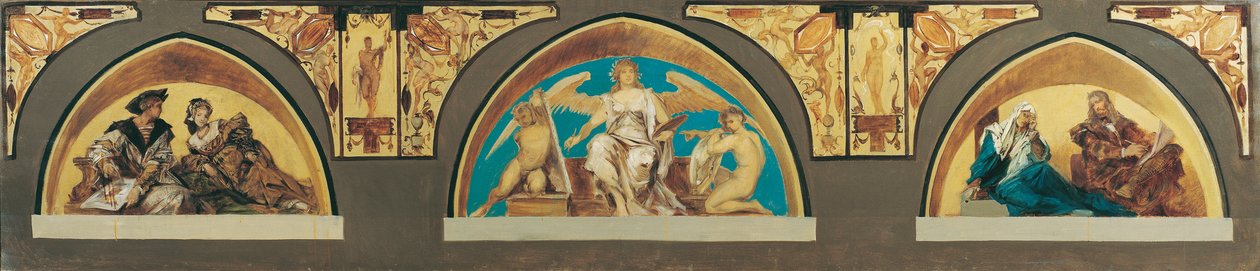 Holbein, Allegorie der Malerei, Dürer von Hans Makart