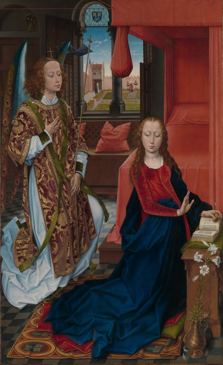 Verkündigung, 1465-75 von Hans Memling