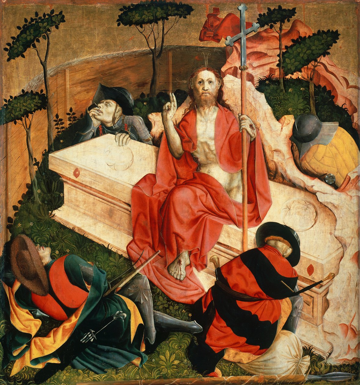 Auferstehung (Detail vom Wurzacher Altar) von Hans Multscher