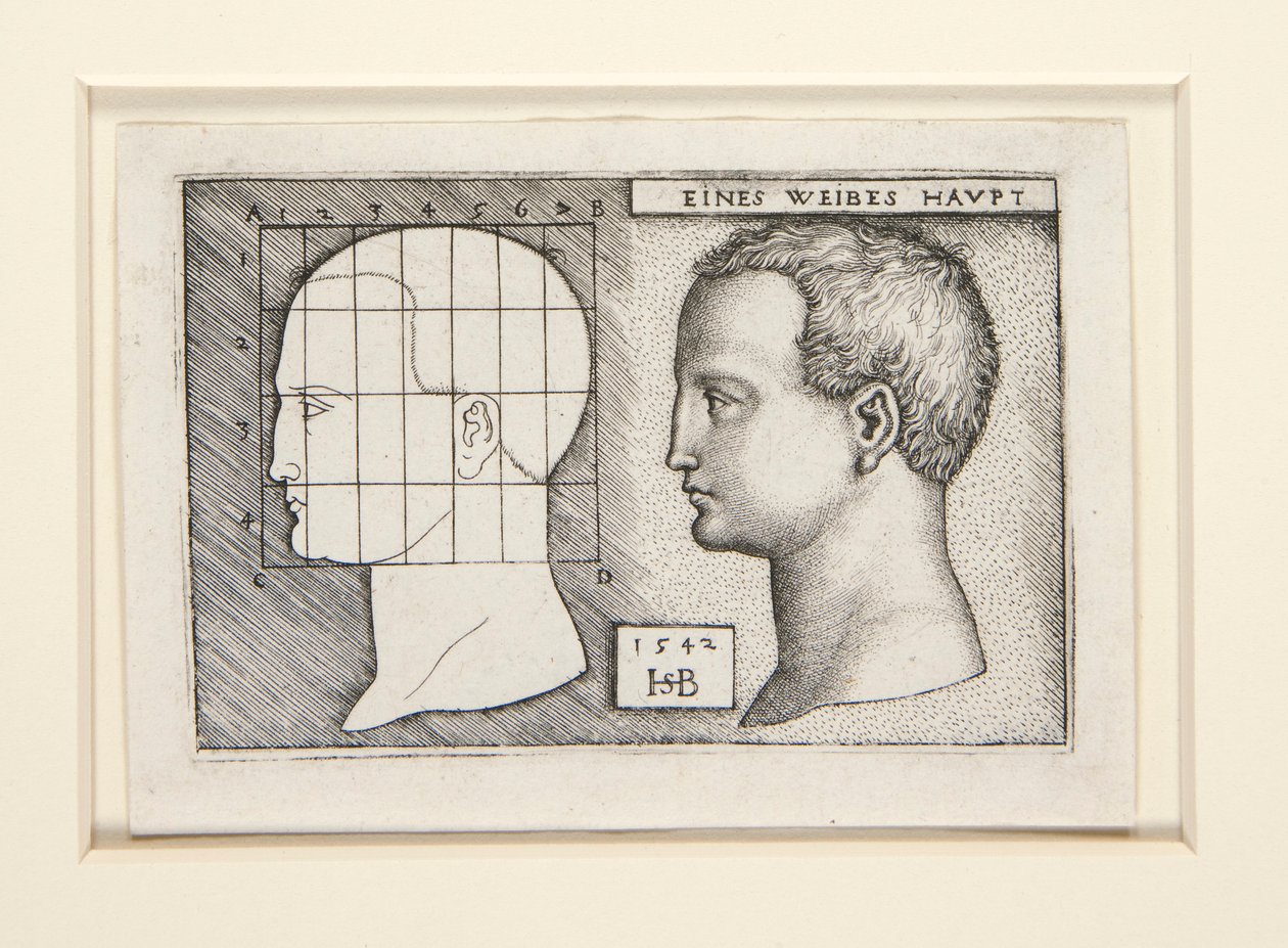 Proportionsstudien für von Hans Sebald Beham