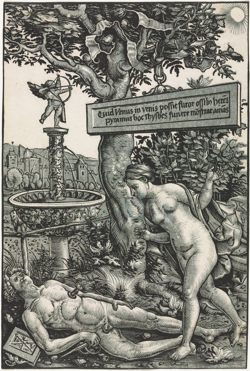 Pyramus und Thisbe, um 1510 von Hans Wechtlin