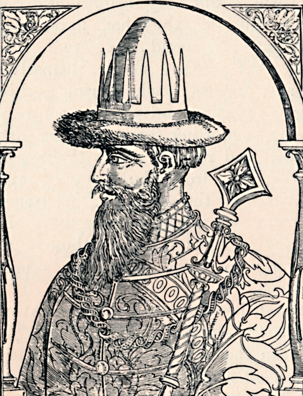 Der Zar Iwan der Schreckliche, 1590, 1903 von Hans Wengel