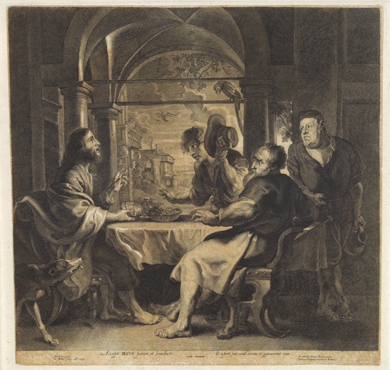Mahlzeit in Emmaus von Hans Witdoeck